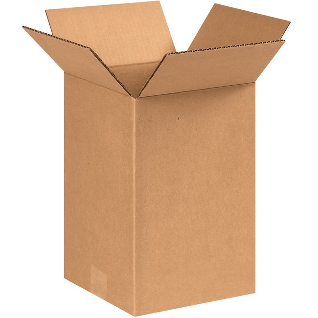 Alpha Packaging, Inc. 9x9x12 ECT-32 Kraft Corrugated Box Bundle of 25 - Image 1