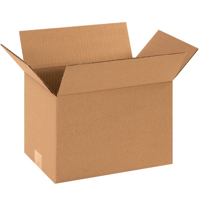 Alpha Packaging, Inc. 12x8x8 ECT-32 Kraft Corrugated Box Bundle (25 Pack) - Image 1