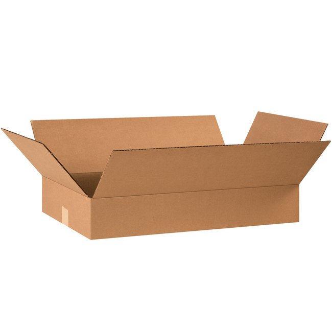 24x14x4 Flat Corrugated Box - Image 1