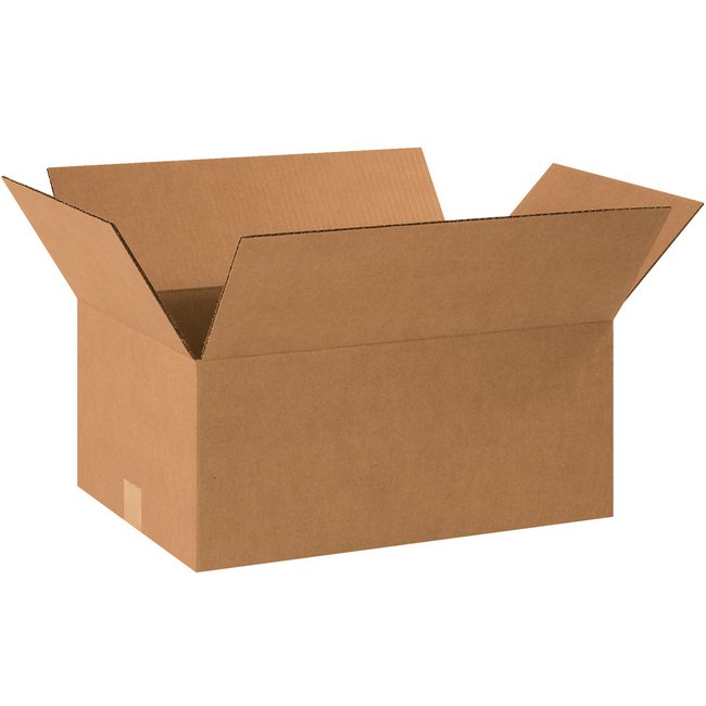 Alpha Packaging, Inc. 18-1/2x12-1/2x8 Kraft Corrugated Box (Bundle of 25) - Image 1