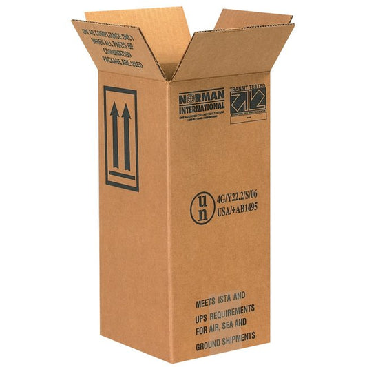 Heavy-Duty Corrugated Box 6 x 6 x 12 3/4 in - Image 1