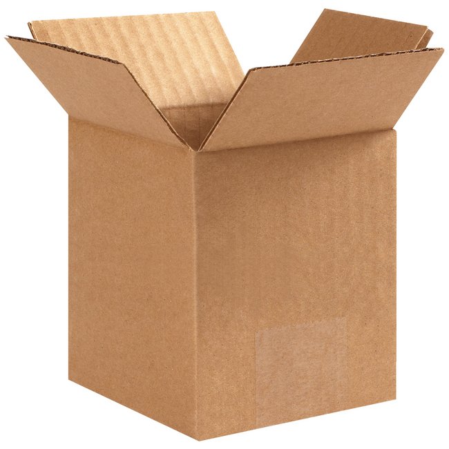 5x5x6 ECT-32 Kraft Corrugated Box Bundle (Pack of 25) - Image 1