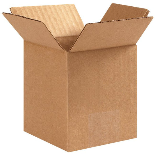 5x5x6 ECT-32 Kraft Corrugated Box Bundle (Pack of 25) - Image 1
