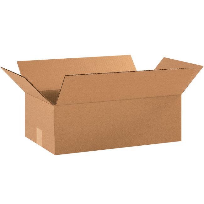 Alpha Packaging 18x10x6 ECT-32 Kraft Corrugated Box Bundle (25 Pack) - Image 1