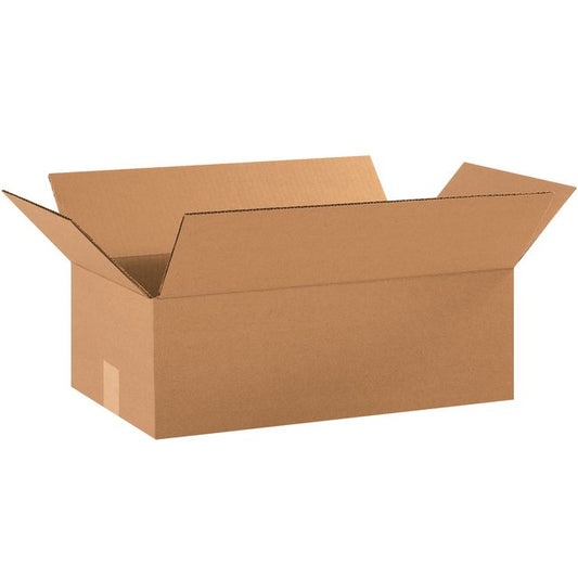 Alpha Packaging 18x10x6 ECT-32 Kraft Corrugated Box Bundle (25 Pack) - Image 1