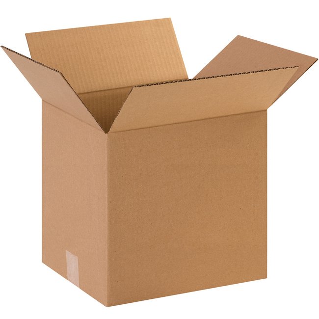 Alpha 12x8x12 in Kraft ECT-32 Corrugated Box Bundle (25 Pack) - Image 1