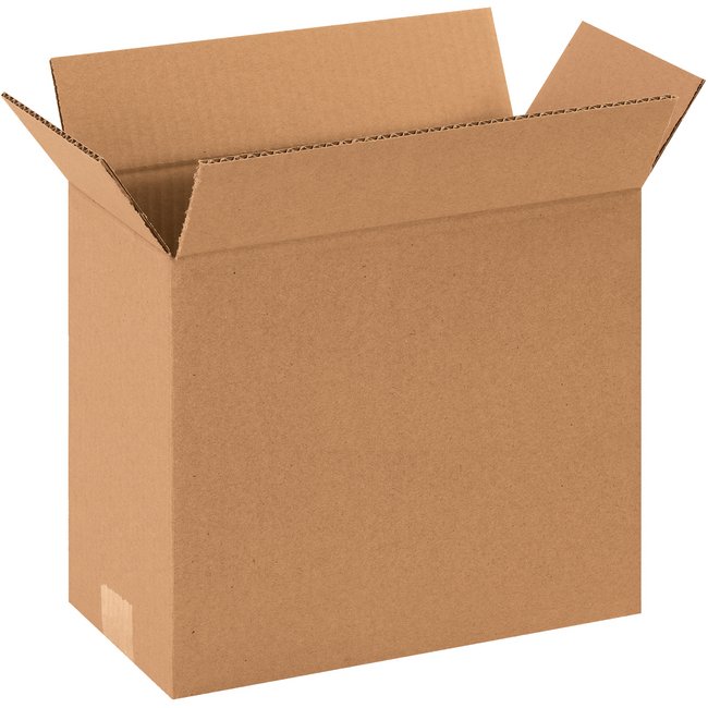 Alpha 12x6x8 ECT-32 Kraft Corrugated Box Bundle (25 Pack) - Image 1