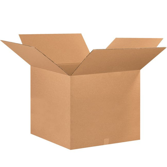 Alpha Packaging ECT-32 Kraft Corrugated Box - 26x26x20 in, Pack of 10 - Image 1