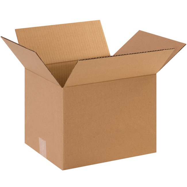 Alpha Packaging, Inc. 12x10x9 Kraft ECT-32 Corrugated Box Bundle (25 Pack) - Image 1