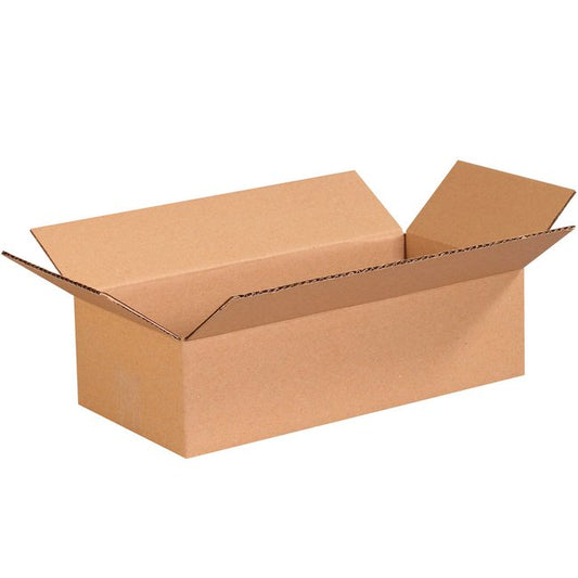 16x8x4 Flat Corrugated Box - ECT-32 Kraft, Bundle of 25 - Image 1
