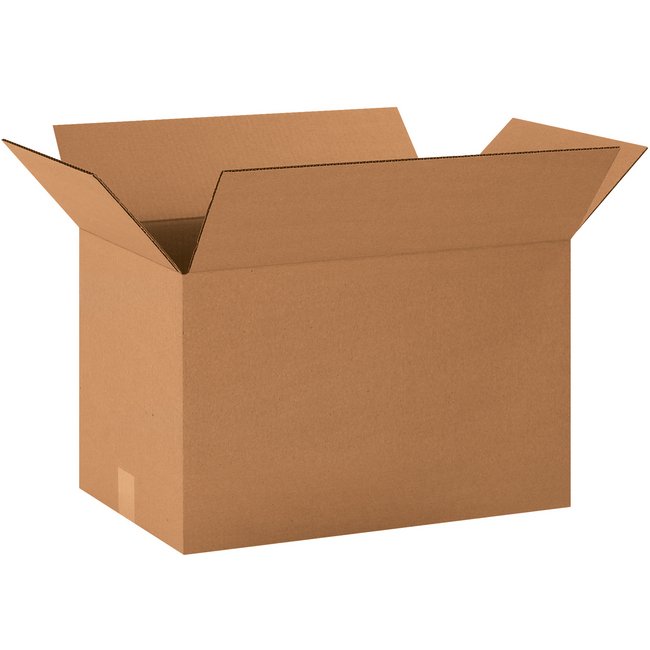 Alpha Packaging, Inc. 20x12x12 ECT-32 Kraft Long Corrugated Box - Image 1