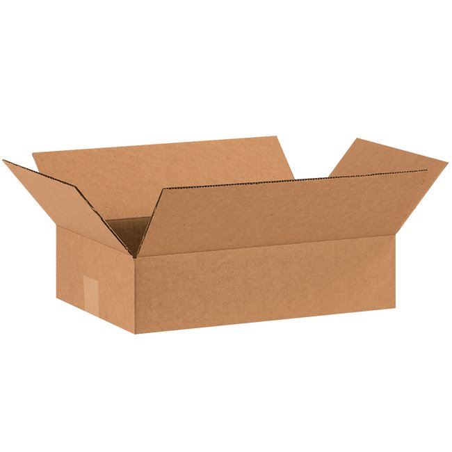 16x10x4 Flat Corrugated Box (Bundle of 25) - Image 1
