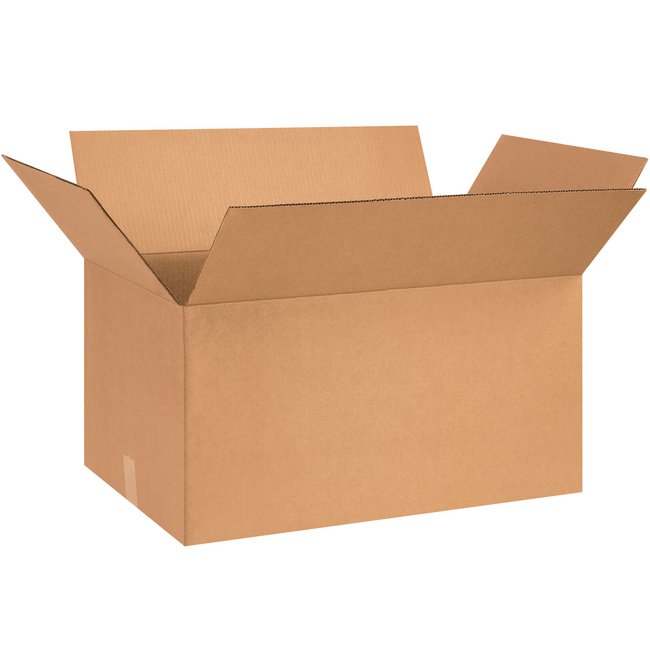 Alpha Packaging, Inc. 24x15x12 ECT-32 Kraft Corrugated Box Bundle (20 Pack) - Image 1