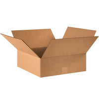 16x16x5 Flat Corrugated Box - ECT-32 Kraft, Bundle of 25