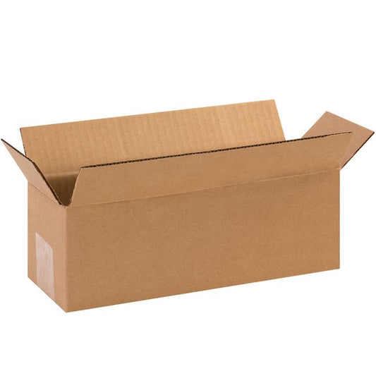 12x4x4 Long Corrugated Box, Kraft ECT-32, Bundle of 25 - Image 1