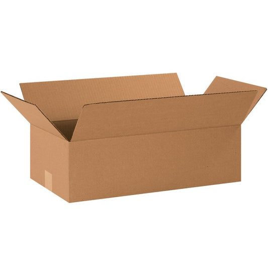 Alpha Packaging 22x12x8 ECT-32 Kraft Corrugated Box Bundle of 25 - Image 1