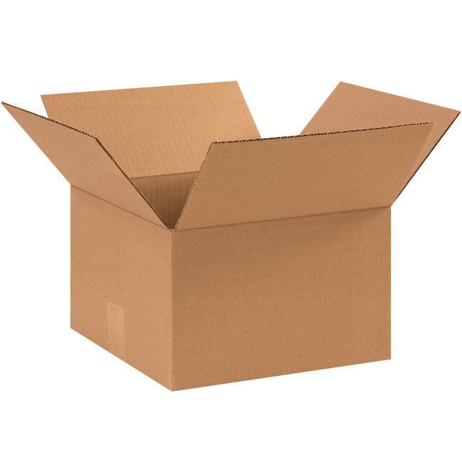 Alpha 11x11x7 Kraft Corrugated Box Bundle (25 Pack) - Image 1