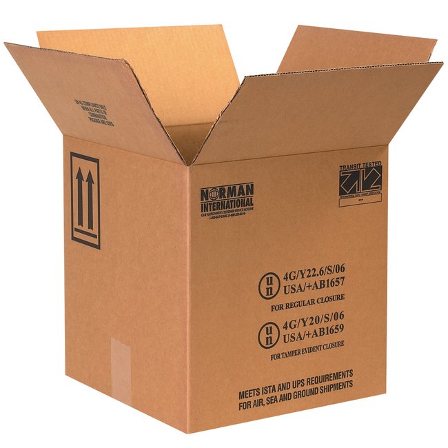 12-1/4 Inch Plastic Jug HazMat Box - Image 1