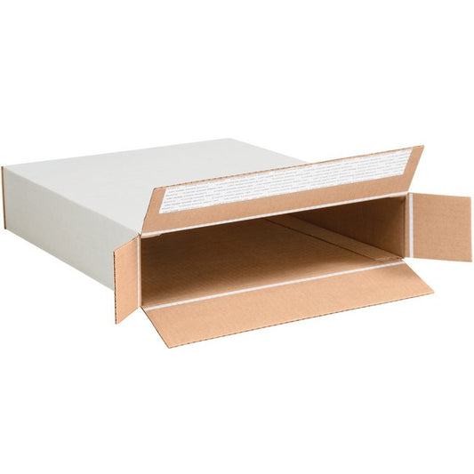 Alpha Packaging 12-1/2x3x17-1/2 FOL Self Seal Corrugated Boxes (Bundle of 25) - Image 1