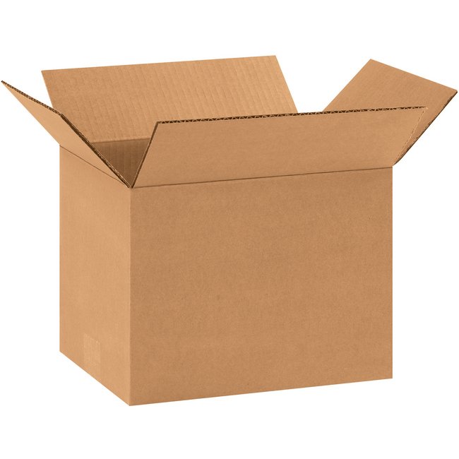 Alpha ECT-32 Kraft Corrugated Box - 11x8x8 in - Image 1