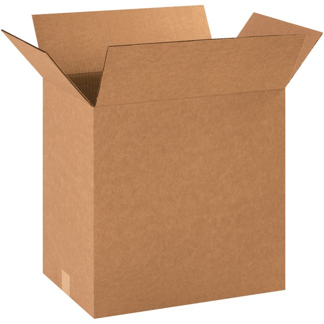 Alpha Packaging, Inc. 18x12x18 Kraft Corrugated Box Bundle (25 Pack) - Image 1