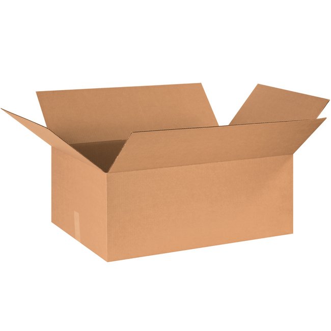 Alpha ECT-32 Kraft Corrugated Box - 30x20x12 in - Image 1