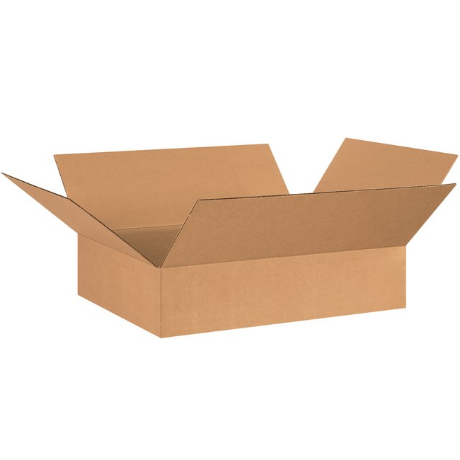 26x20x6 Flat Corrugated Box - Image 1