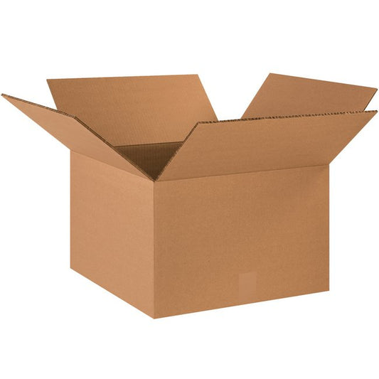 18x18x12 Double Wall Corrugated Box Bundle - ECT-48 Kraft - Image 1