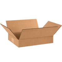 12x9x2 Flat Corrugated Box - Kraft ECT-32 - Bundle of 25