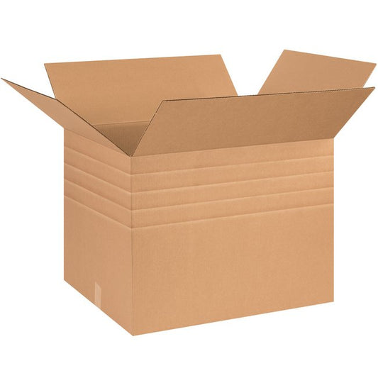 Heavy-Duty Multi-Depth Corrugated Box, 26x20x20 in - Image 1