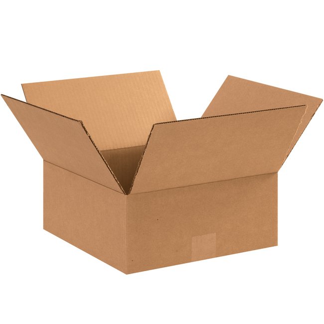 12x12x5 Flat Corrugated Box - Image 1