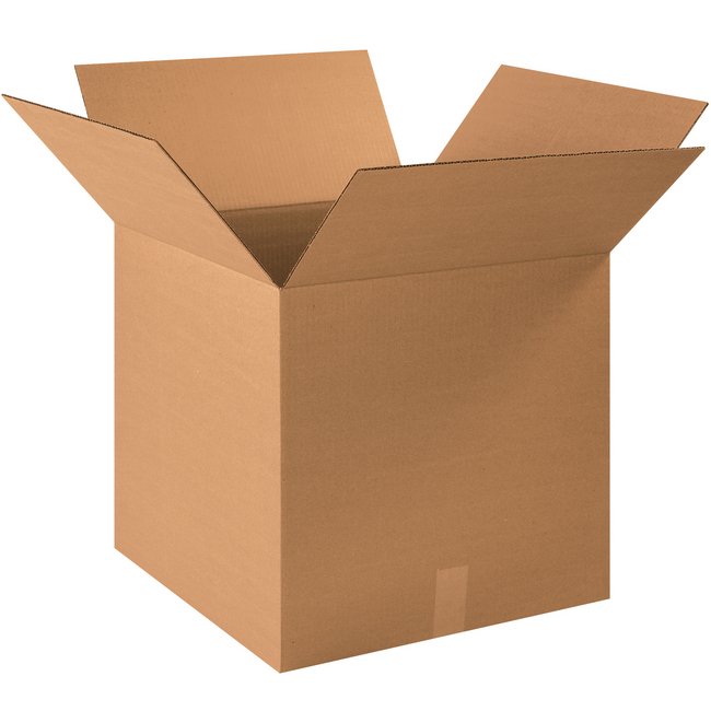 19x19x19 ECT-32 Kraft Corrugated Box, Bundle of 10 - Image 1