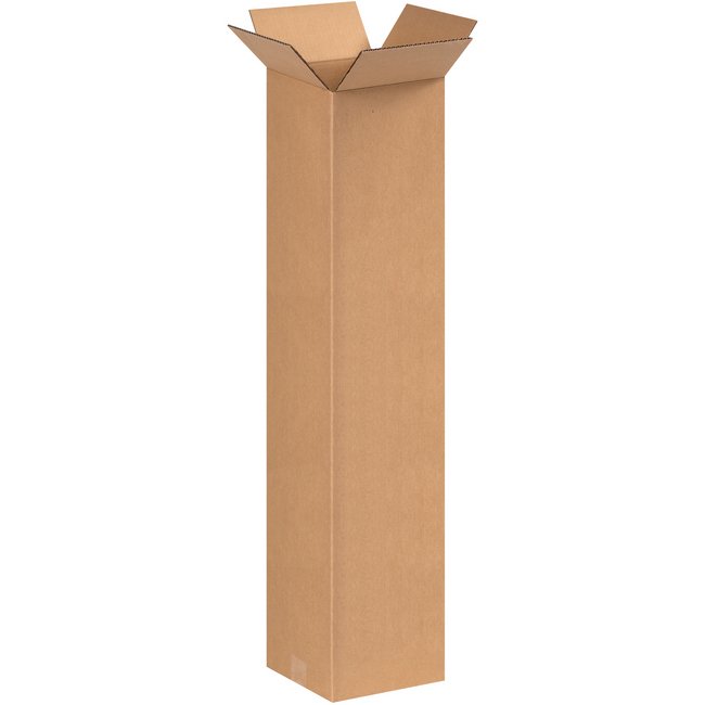 Alpha Tall Corrugated Box - 9x9x36 in - Image 1