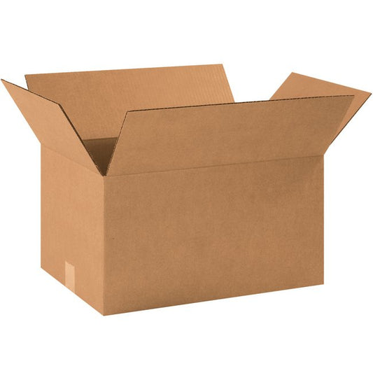 Alpha Packaging, Inc. 18.5x12.5x10 Kraft ECT-32 Corrugated Box Bundle (20 Pack) - Image 1