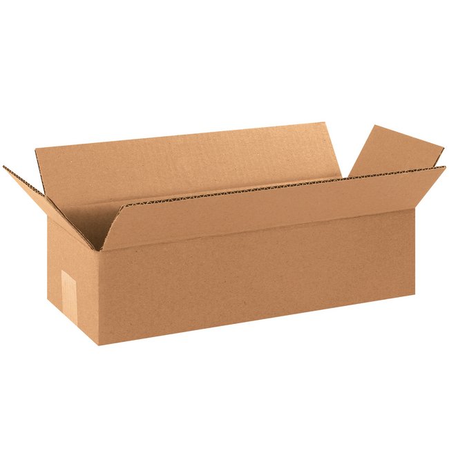 16x6x4 Long Corrugated Box - ECT-32 Kraft, Bundle of 25 - Image 1