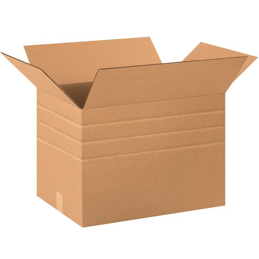 Adjustable Multi-Depth 20x14x14 Corrugated Box - Image 1
