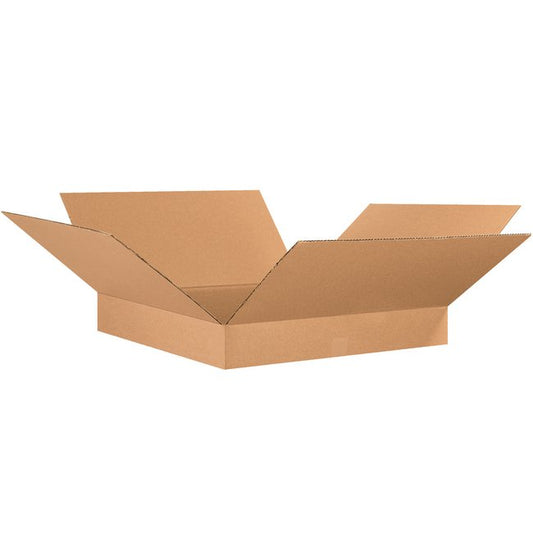 26x26x4 Flat Corrugated Box - Kraft ECT-32 - Bundle of 15 - Image 1