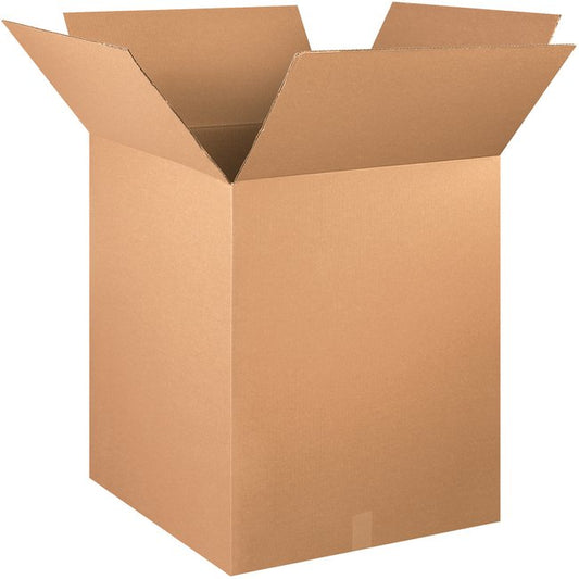 Alpha Packaging 24x24x28 ECT-32 Kraft Corrugated Box Bundle - Pack of 10 - Image 1