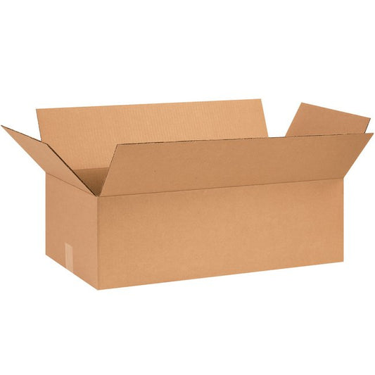Alpha ECT-32 Single Wall Corrugated Box (28x12x8 in) - Image 1