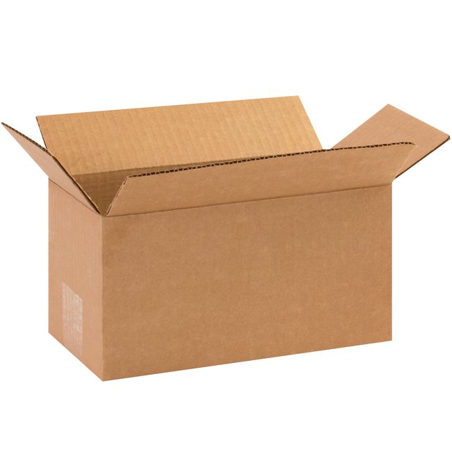 10x5x5 Long Corrugated Box, ECT-32 Kraft, Bundle of 25 - Image 1