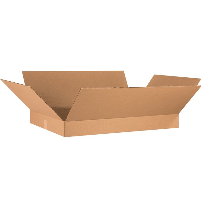 36x24x4 Flat Corrugated Box - Image 1