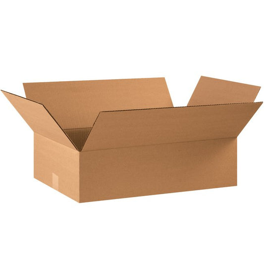 Flat Shipping Box - 22x14x6 in, Kraft ECT-32, Bundle of 20 - Image 1