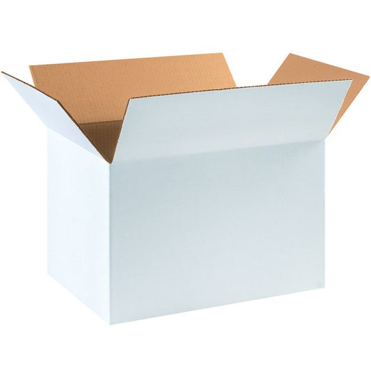 Alpha Packaging 18x12x12 ECT-32 White Corrugated Box Bundle (25 Pack) - Image 1