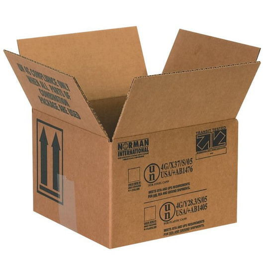 Multi-Depth Corrugated Box, 5 1/8 x 5 1/8 x 6 3/16 Inch - Image 1