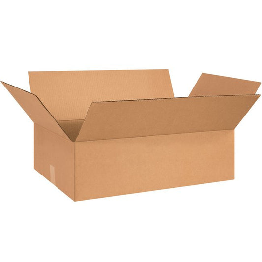26x15x5 Flat Corrugated Box - Kraft ECT-32 - Bundle of 20 - Image 1