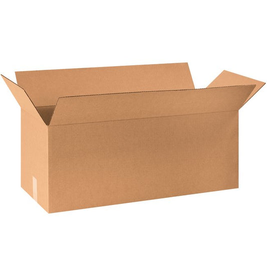 30x12x12 Long Corrugated Box - Kraft ECT-32 Single Wall - Image 1