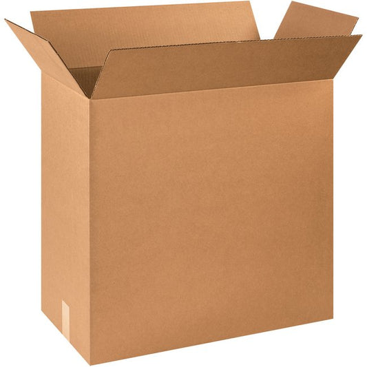 Alpha Packaging 24x12x24 ECT-32 Kraft Corrugated Box Bundle (Pack of 10) - Image 1