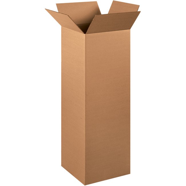 Alpha Packaging Tall Corrugated Box - 12x12x36 in - Image 1