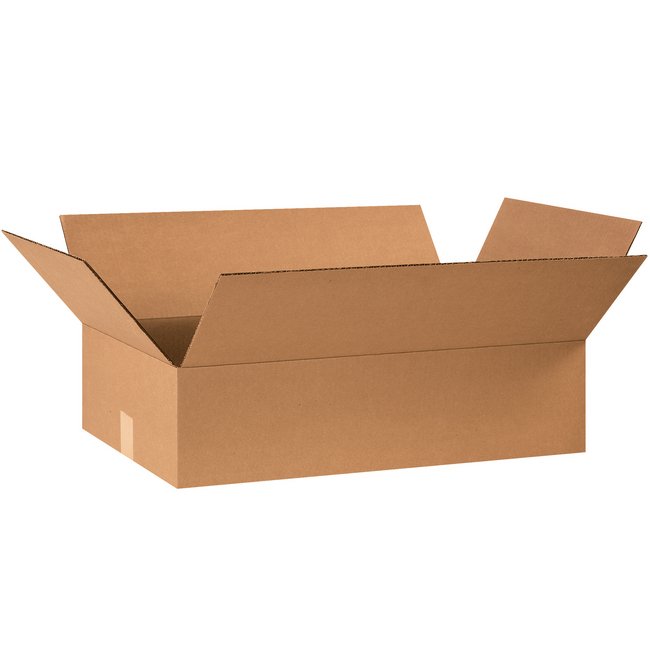 24x14x6 Kraft Flat Corrugated Box - Bundle of 25 - Image 1