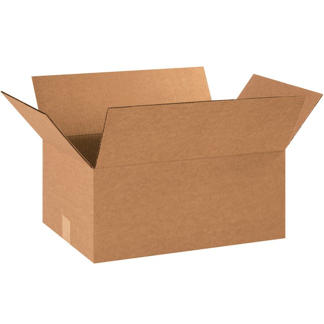 18x12x8 Corrugated Box - ECT-32 Kraft, Bundle of 25 - Image 1